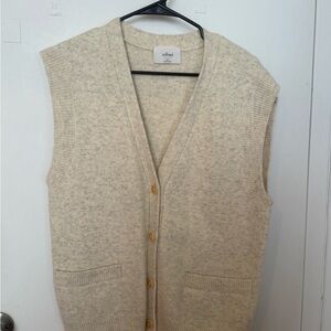 Wilfred Cream Knit Vest